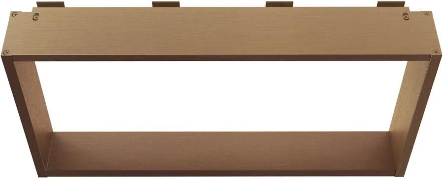 SaniGoods Wout opbouwnis met handdoekhaakjes koper geborsteld