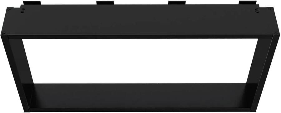 SaniGoods Wout opbouwnis met handdoekhaakjes zwart mat