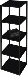 SaniGoods Sharp kolomkast 135cm mat zwart
