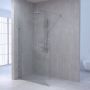 Brauer Create Inloopdouche 70x200cm profielloos antikalk 8mm veiligheidsglas geborsteld RVS 4JC1-70G - Thumbnail 2