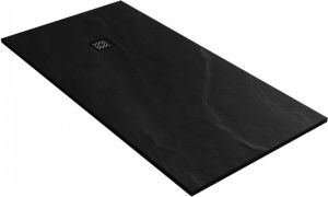 Sanituba Crag douchebak 90x180x3cm mat zwart