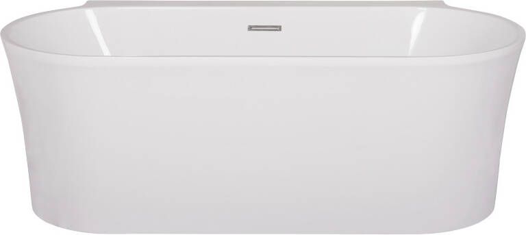 Sanituba Dakota half vrijstaand bad 170x80x60cm acryl wit mat