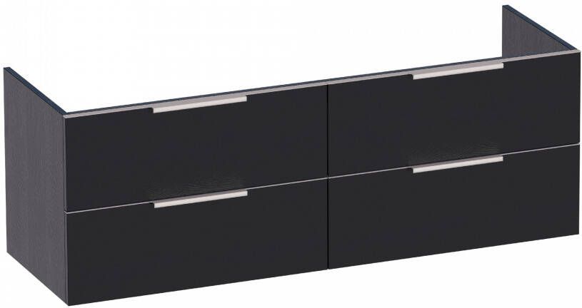 Sanituba EVO onderkast 140cm black wood