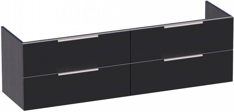 Sanituba EVO onderkast 160cm black wood