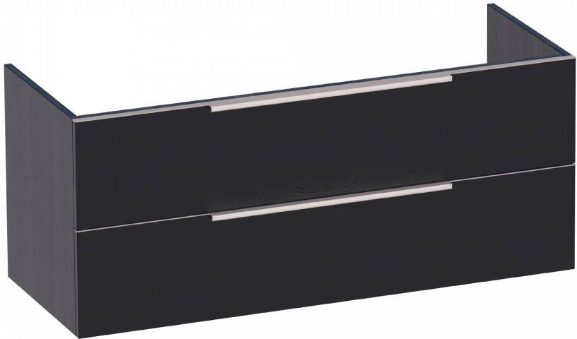 Sanituba EVO onderkast voor dubbele wastafel 120cm black wood