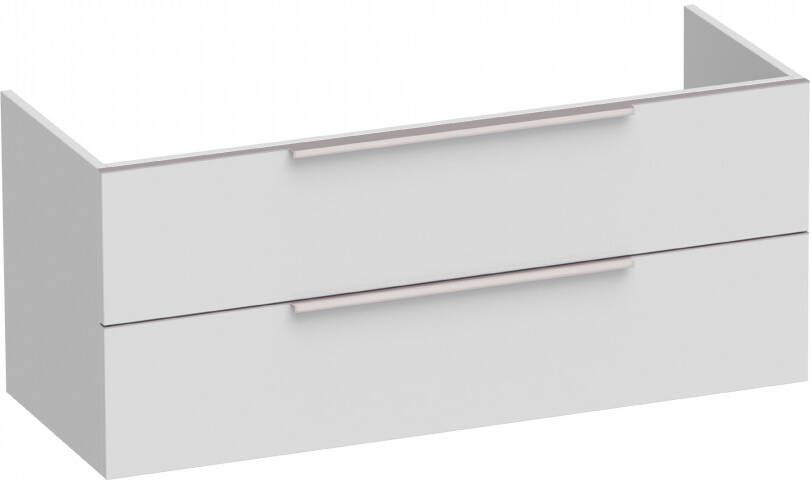 Sanituba EVO onderkast voor dubbele wastafel 120cm hoogglans wit