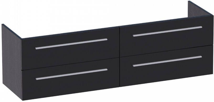 Sanituba EX onderkast 160cm black wood