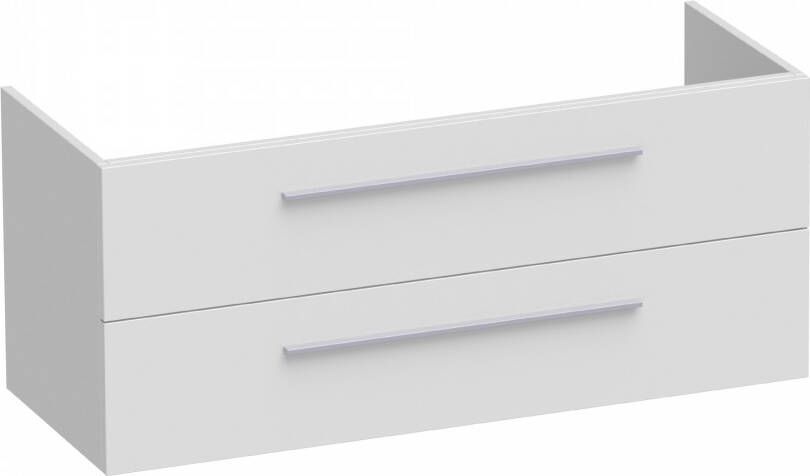 Sanituba EX onderkast voor dubbele wastafel 120cm hoogglans wit