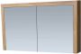 IChoice spiegelkast met kader 120x70cm massief eiken Grey Oak - Thumbnail 1