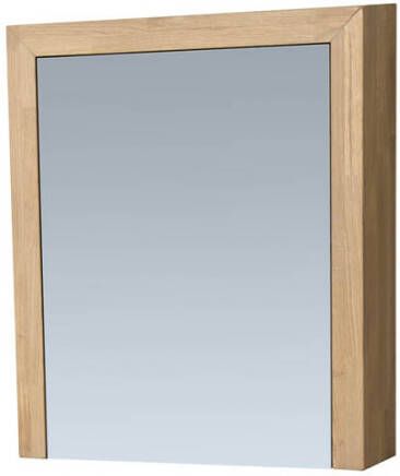 Sanituba Spiegelkast Natural Wood 60cm Grey Oak Linksdraaiend