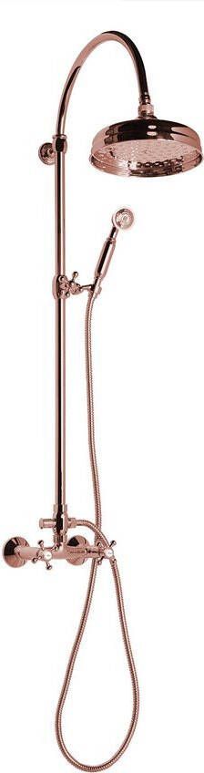 Sapho Antea regendouche zonder douchekraan retro rosé goud