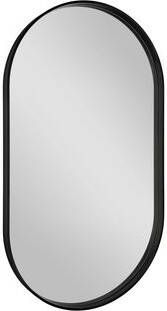 Sapho Avona spiegel ovaal 40x70cm zwart mat