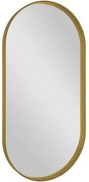 Sapho Avona spiegel ovaal 50x100cm goud mat