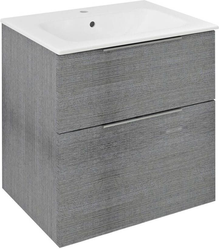 Sapho Cirasa wastafel onderkast 60x46x64cm grijs eiken