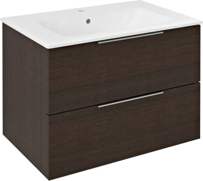 Sapho Cirasa wastafel onderkast 70x46x52cm donkerbruin eiken