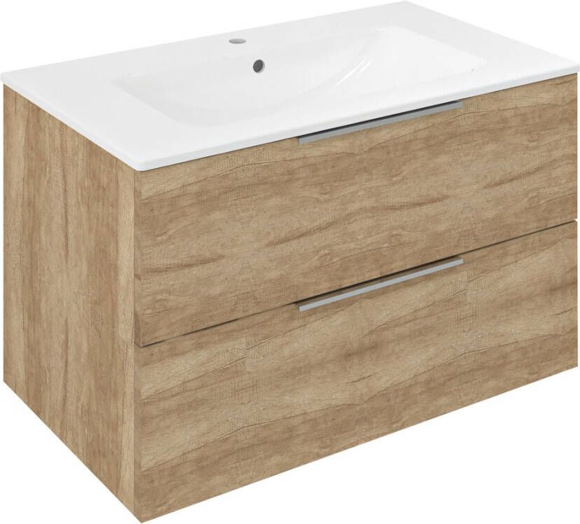 Sapho Cirasa wastafel onderkast 80x46x52cm eiken