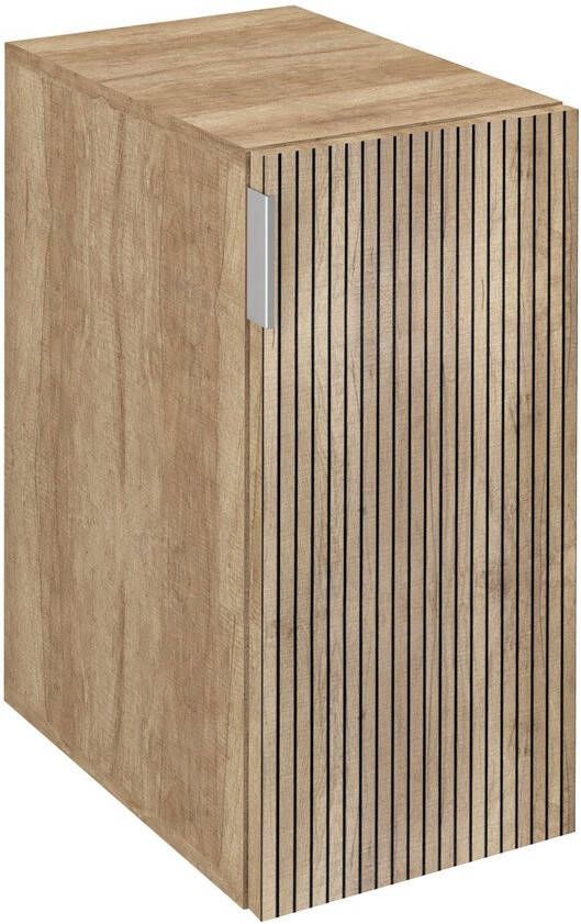 Sapho Cirasa zijkast voor wastafelmeubel 30x46x64cm eiken ribbel