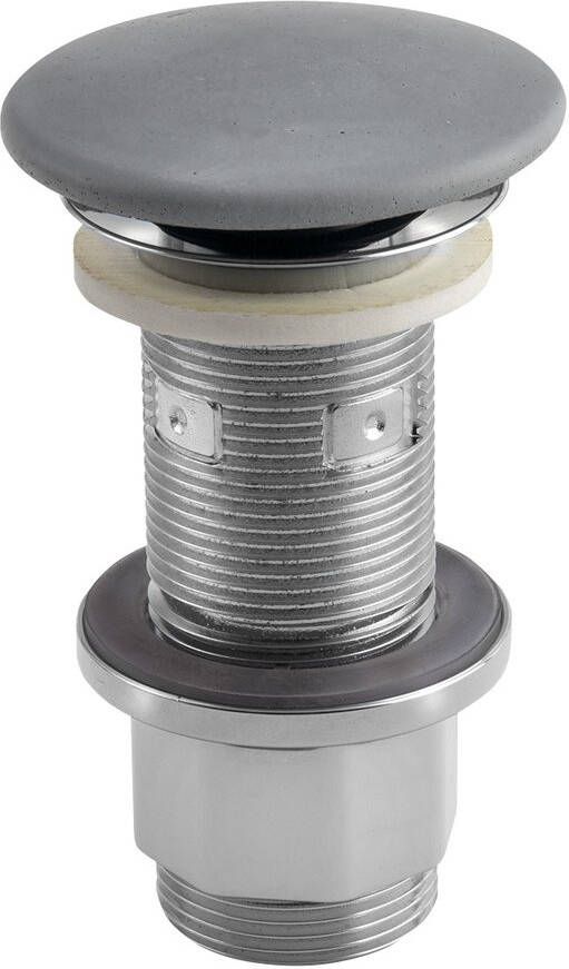Sapho Concrete afvoerplug met clicksysteem beton grijs