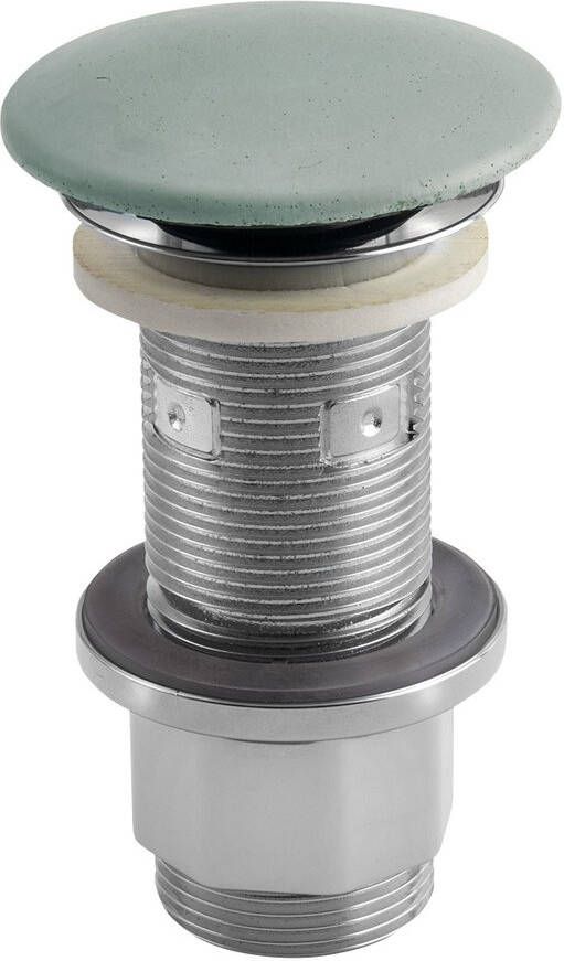 Sapho Concrete afvoerplug met clicksysteem beton groen