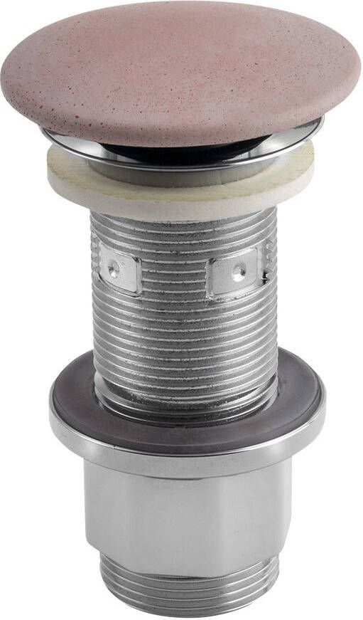 Sapho Concrete afvoerplug met clicksysteem beton roze