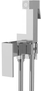 Sapho Cubemix inbouw bidetkraan met knijphanddouche chroom