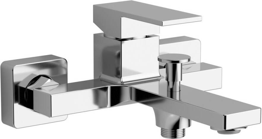 Sapho Cubemix thermostatische badkraan chroom