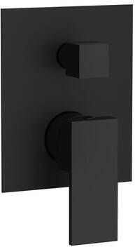 Sapho Cubemix thermostatische inbouw douchekraan zwart mat