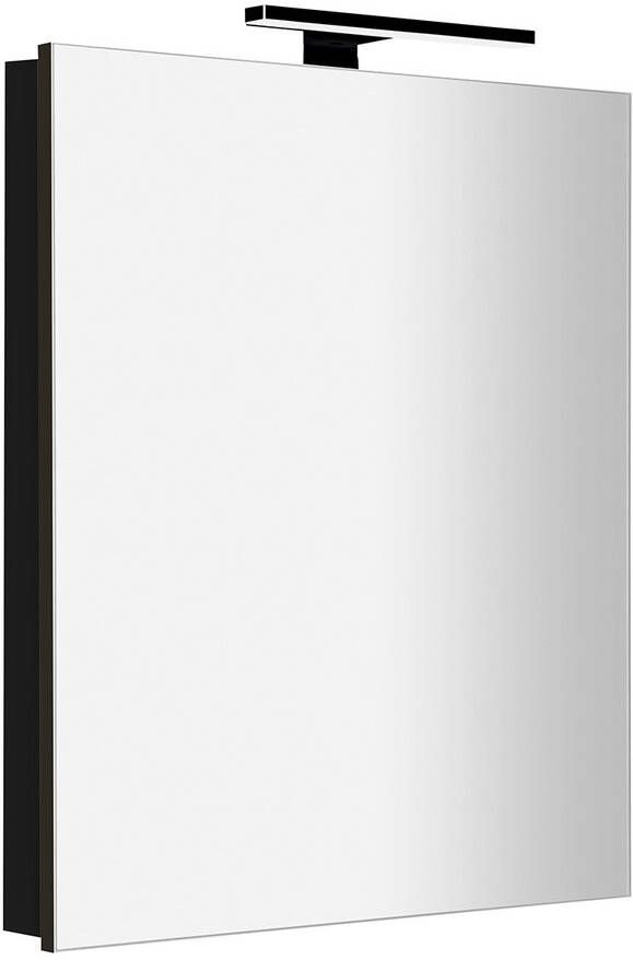 Sapho Greta spiegelkast met LED-verlichting 60x70cm zwart mat