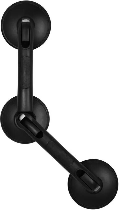 Sapho Handicap verplaatsbare badgreep met verstelbare hoek 60cm zwart mat