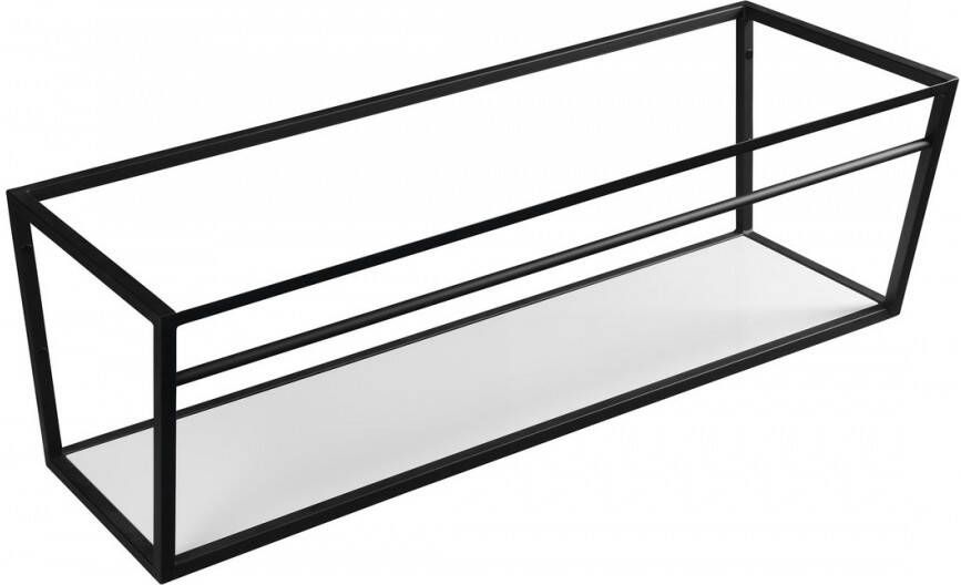 Sapho Ophangbeugel SKA Industrial voor Wastafelblad MA120 120 cm met MDF plank Mat Zwart