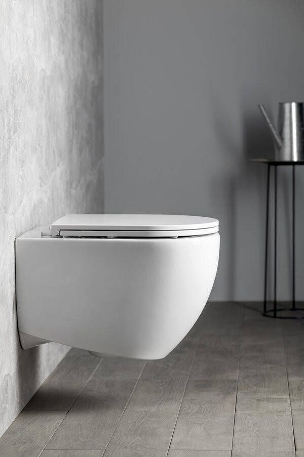 Sapho Infinity toiletpot randloos met softclose zitting wit