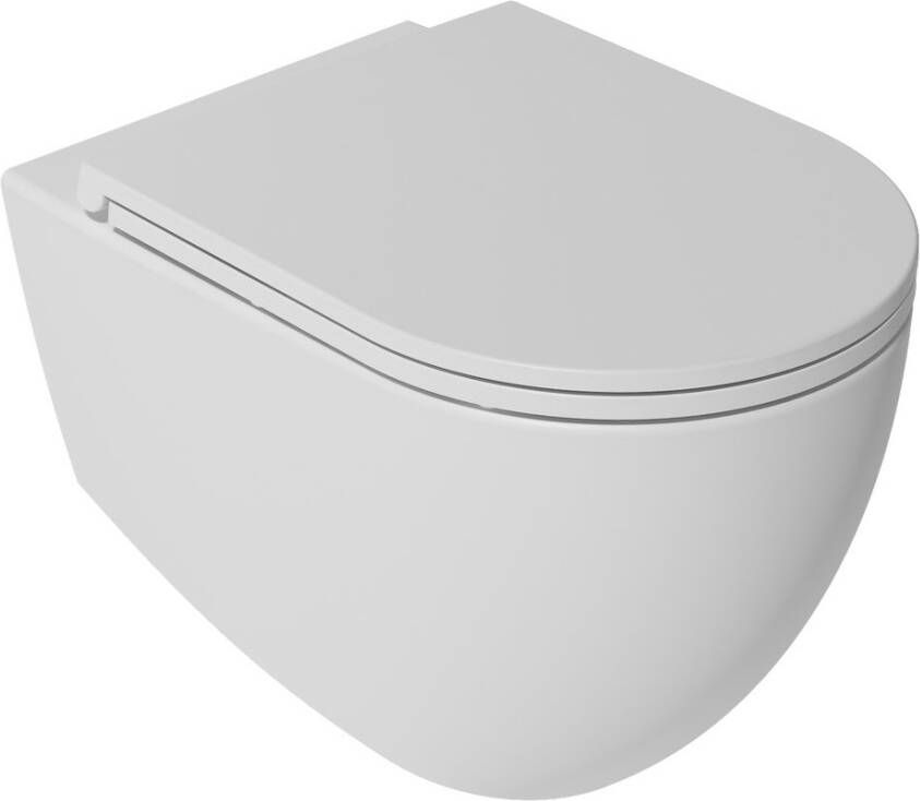 Sapho Infinity toiletpot randloos met softclose zitting wit mat