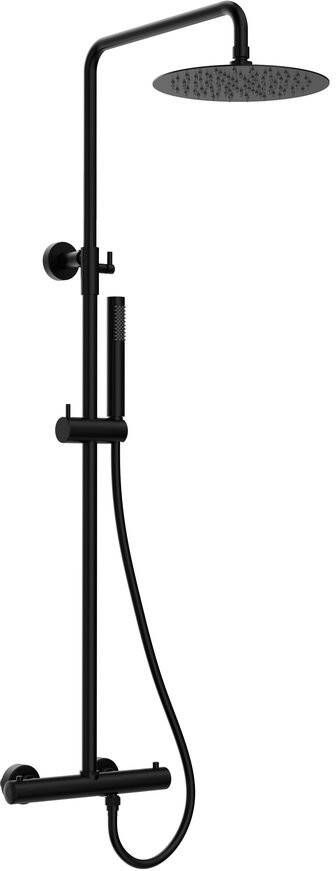 Sapho Kimura thermostaat regendouche zwart mat