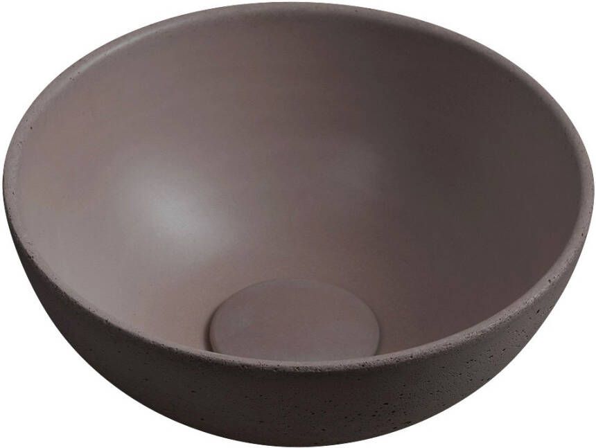 Sapho Minor toilet waskom beton 26cm donkerbruin