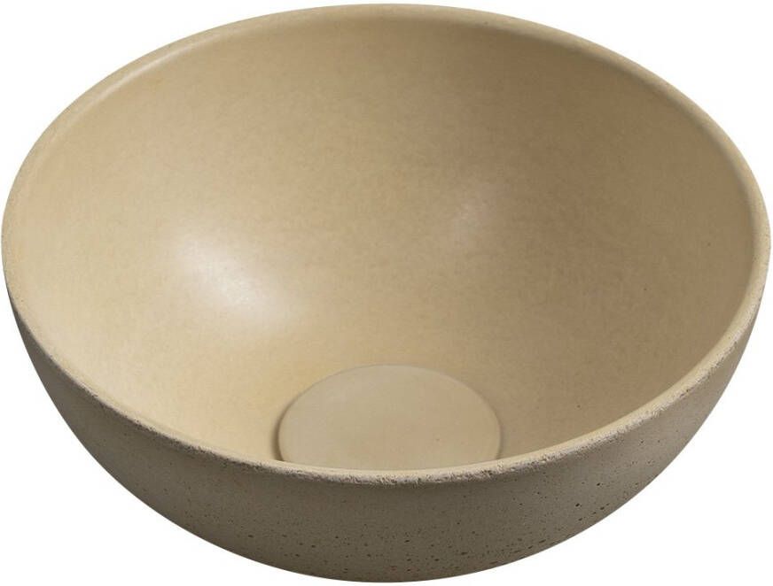Sapho Minor toilet waskom beton 26cm geel