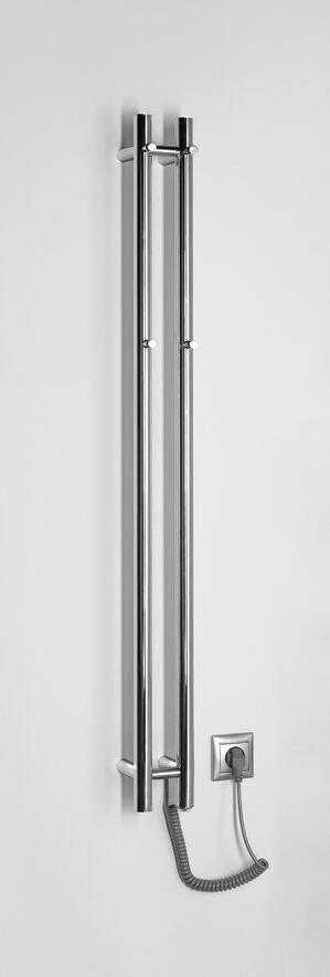 Sapho Papinado elektrische handdoekradiator 10.9x120cm chroom 40W