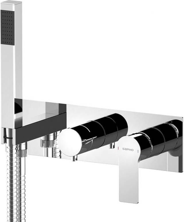 Sapho Pax 2-wegs douchemengkraan met handdouche chroom