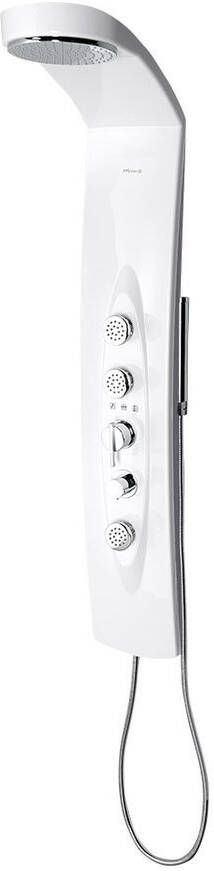 Sapho Polysan Mola douchepaneel 130x21cm wit