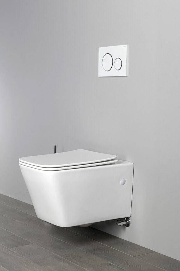 Sapho Porto randloos toilet met bidetsproeier wit