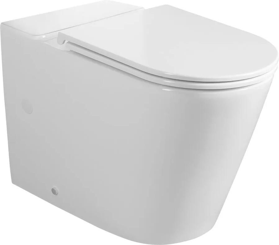 Sapho Avis staand toilet randloos met vortex spoeling wit glans