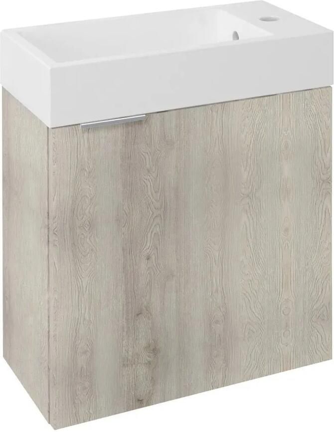 Sapho Latus fontein onderkast 49 5x50x25cm mokka eiken