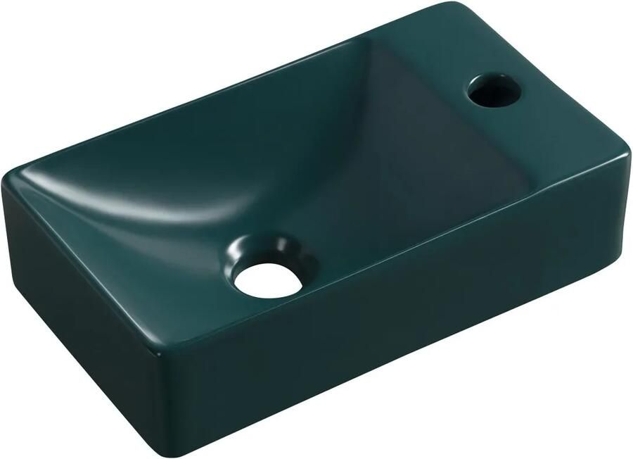 Sapho Margitha fontein rechts 38x22x10cm groen donker