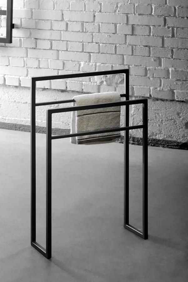 Sapho SCHADEMODEL: Industrial handdoekrek mat zwart 80x55x20cm