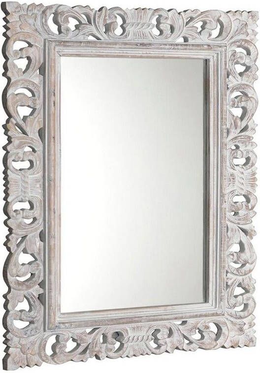 Sapho Scule barok spiegel met witte omlijsting 70x100cm
