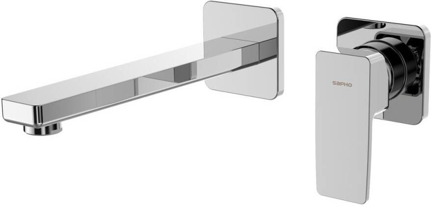 Sapho Tursi 2-gats inbouw wastafelkraan chroom