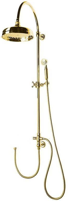 Sapho Vanity regendouche zonder douchekraan retro goud