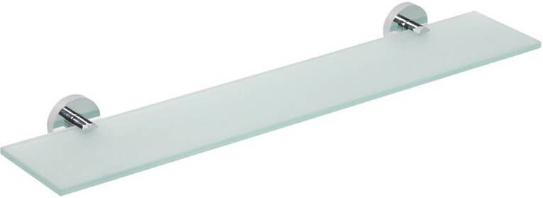 Sapho X-Round glazen planchet 60cm bevestiging achterkant chroom