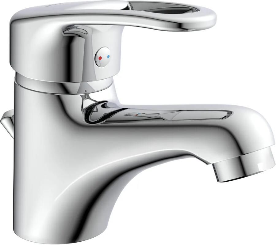 Schutte Wastafelkraan Schütte Batoni Eéngreepsmengkraan Geluidloos Chroom