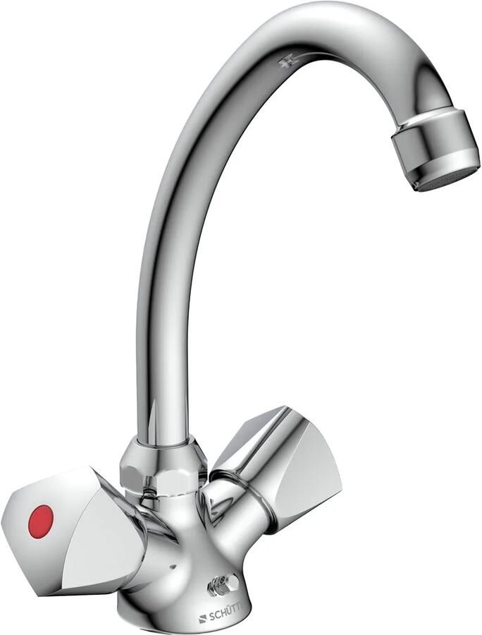 Schütte SCHÜTTE Wastafelmengkraan tweeknops SAVINO chroomkleurig - Foto 2