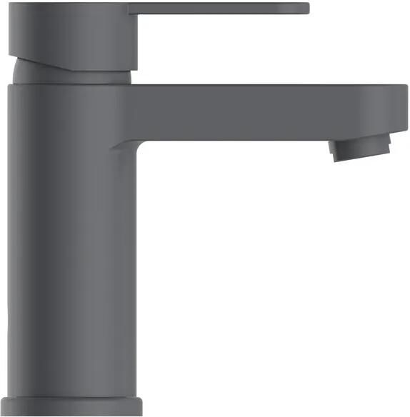 Schutte Elephant wastafelkraan met afvoerset antraciet mat